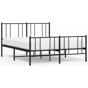 VidaXL Bedframe Metaal Zwart 160x200 cm