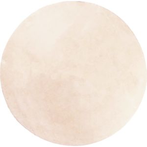 vidaXL-Vloerkleed-HUARTE-laagpolig-zacht-wasbaar-Ø-120-cm-beige