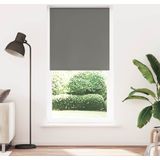 vidaXL Rolgordijn verduisterend 105x210 cm stofbreedte 100,7 cm grijs