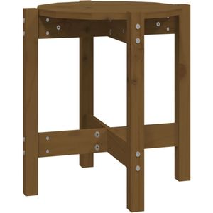 VidaXL Salontafel Ø 42,5x45 cm Massief Grenenhout - Honingbruin