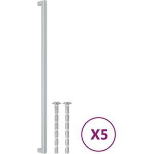 vidaXL Handvatten 5 st 480 mm roestvrij staal zilverkleurig