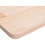 vidaXL Wastafelblad 100x50x2,5 cm onbehandeld massief