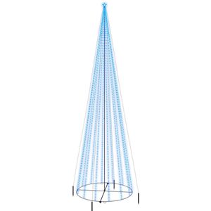 vidaXL Kegelkerstboom 1134 LED's blauw 230x800 cm