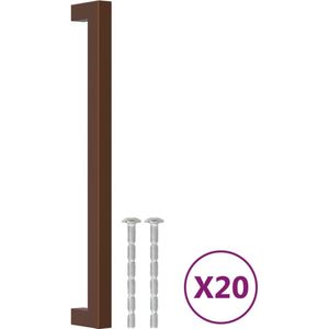 vidaXL Handvatten 20 st 224 mm roestvrij staal bronskleurig