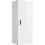 vidaXL Hangkast 34,5x34x90 cm bewerkt hout hoogglans wit