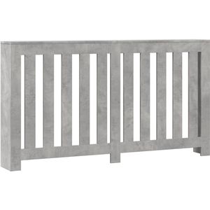 vidaXL Radiatorombouw 149x20x82 cm bewerkt hout betongrijs