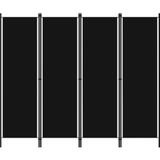 vidaXL-Kamerscherm-met-4-panelen-200x180-cm-zwart