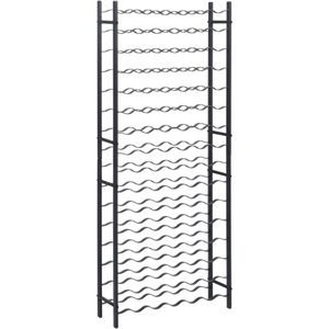 vidaXL-Wijnrek-voor-96-flessen-ijzer-zwart