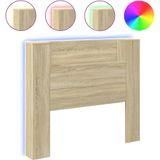 vidaXL - Hoofdbordkast - met - LEDx16,5x103,5 - cm - sonoma - eikenkleurig
