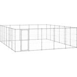 vidaXL Hondenkennel 36,3 m² gegalvaniseerd staal