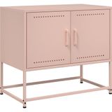 vidaXL Tv-meubel 68,5x39x60,5 cm staal roze