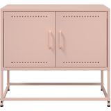 vidaXL Tv-meubel 68,5x39x60,5 cm staal roze