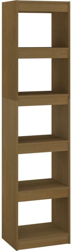 vidaXL Boekenkast / kamerscherm 40x30x167,5 cm grenenhout honingbruin