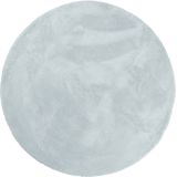 vidaXL-Vloerkleed-HUARTE-laagpolig-zacht-wasbaar-Ø-200-cm-blauw