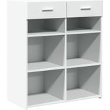 vidaXL Dressoir 80x42,5x93 cm bewerkt hout wit