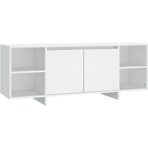 VidaXL TV-meubel 130x35x50 cm - Spaanplaat - Wit