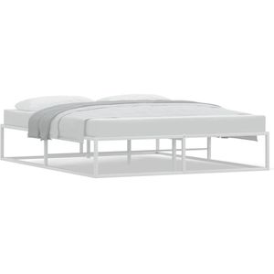 vidaXL Bedframe zonder matras 160x200 cm wit