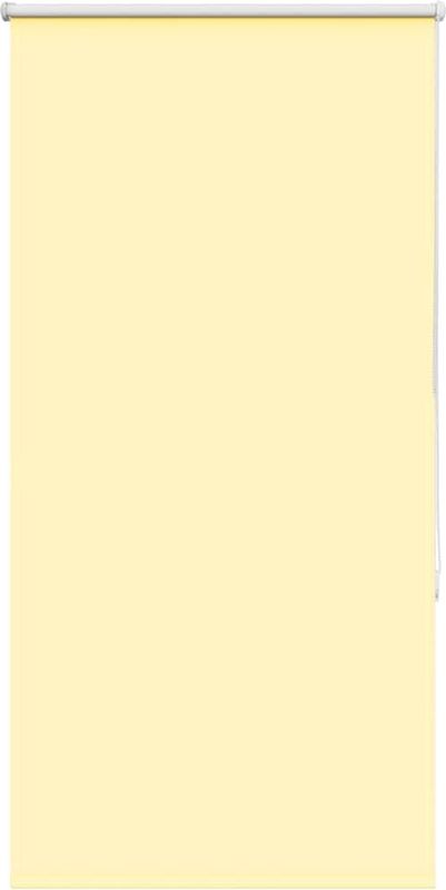 vidaXL Rolgordijn verduisterend 80x130 cm stofbreedte 75,7cm geel