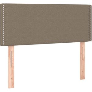 vidaXL Hoofdbord 80x5x78/88 cm stof taupe