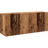 vidaXL Tv-meubel wandgemonteerd 100x30x41 cm oud houtkleurig