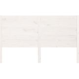 vidaXL Hoofdbord 156x4x100 cm massief grenenhout wit