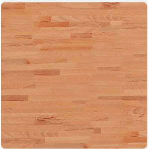 vidaXL Tafelblad vierkant 70x70x1,5 cm massief beukenhout