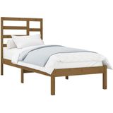 vidaXL Bedframe massief hout honingbruin 100x200 cm