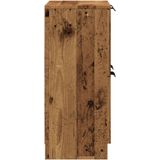 vidaXL Dressoir 60x30x70 cm bewerkt hout oud houtkleurig