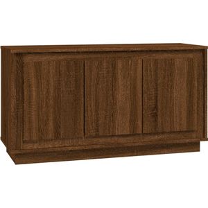 VidaXL Dressoir 102x35x55 cm - Bewerkt Hout - Bruineikenkleurig