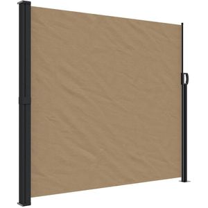 vidaXL Windscherm uittrekbaar 180x600 cm taupe