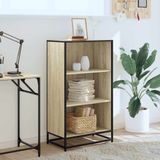 vidaXL - Boekenkastx35x107,5 - cm - bewerkt - hout - sonoma - eikenkleurig