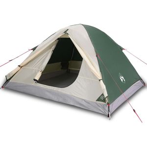 vidaXL Tent 3-persoons waterdicht groen