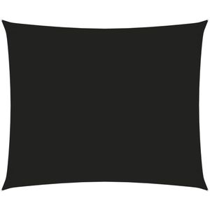 vidaXL Zonnescherm rechthoekig 5x6 m oxford stof zwart