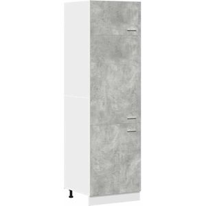vidaXL Koelkast Lyonkast Lyon 60x57x207 cm bewerkt hout betongrijs