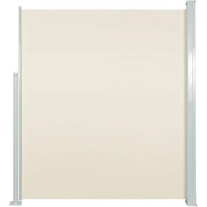 vidaXL - Windscherm - uittrekbaar - 160x500 - cm - crème