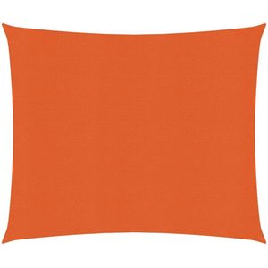 vidaXL Zonnezeil 160 g/m² 3,6x3,6 m HDPE oranje