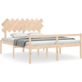 VidaXL Bedframe Massief Hout 160x200 cm met Hoofdbord