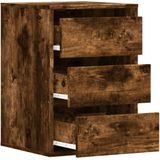 vidaXL Ladekast 40x41x58 cm bewerkt hout gerookt eikenkleurig
