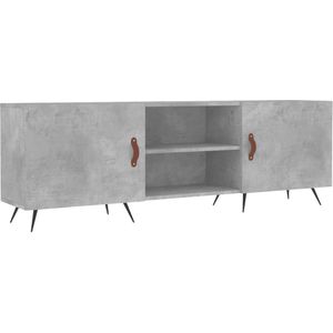 vidaXL Tv-meubel 150x30x50 cm bewerkt hout betongrijs