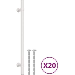 vidaXL Handvatten 20 st 192 mm roestvrij staal zilverkleurig