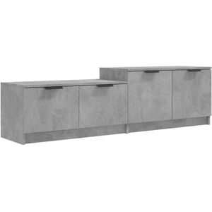 VidaXL Tv-meubel 158,5x36x45 cm - Bewerkt Hout Betongrijs