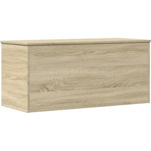 vidaXL Opbergbox 100x42x46 cm bewerkt hout sonoma eikenkleurig