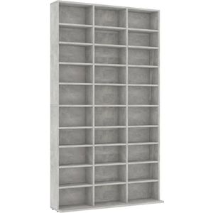 vidaXL Cd-kast 102x16x177,5 cm bewerkt hout betongrijs