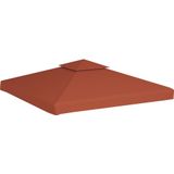 vidaXL - Prieeldak - 2-laags - 310 - g/m² - 3x3 - m - terracottakleurig