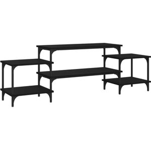 vidaXL-Tv-meubel-157x35x52-cm-bewerkt-hout-zwart