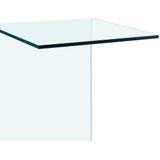 vidaXL Bijzettafel 40x40x60 cm gehard glas