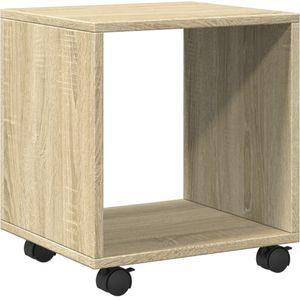 vidaXL Rolkast 37x33x42,5 cm bewerkt hout sonoma eikenkleurig