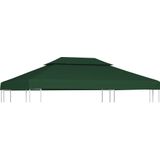 VidaXL Vervangend Tentdoek Prieel 310 g/m² 3x4 m Groen