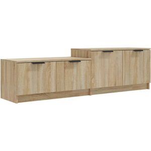 vidaXL-Tv-meubel-158,5x36x45-cm-bewerkt-hout-sonoma-eikenkleurig