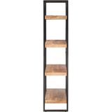 vidaXL Boekenkast met 4 schappen 120x40x180 cm massief acaciahout